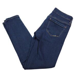 Aeropostale Womens Lola Legging Jeans 3 Short Dark Wash Low Rise Stretch